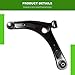 SCITOO 10pcs Suspension Kit For 2007-2012 For Dodge Caliber 2007-2017 For Jeep Patriot For Compass - With Suspension Parts Lower Control Arm Ball Joint Sway Bar End Link Inner Outer Tie Rod End