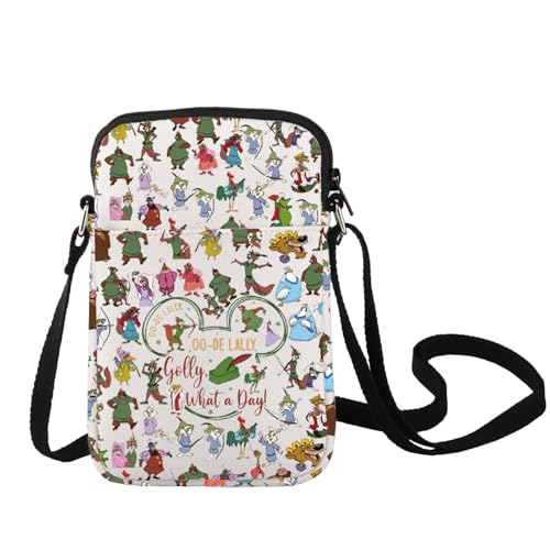 LEVLO Funny Fox Crossbody Bag Cartoon Movie Fans Gift Oo-De-Lally Oo-De-Lally Golly What A Day Fox Merchandise