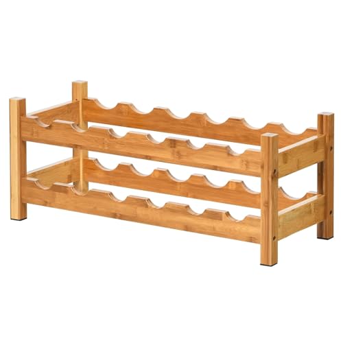 Soporte para vino 12 botellas 2 niveles miniatura 1