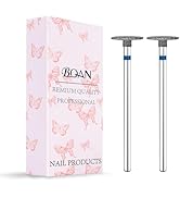 BQAN 2Pcs Nail Drill Bits Diamond Cuticle Removal Bit for Acrylic Nails Manicure Nail Prep and Na...