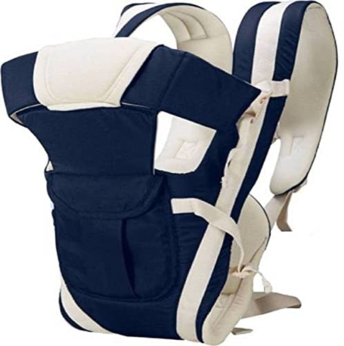 Mom'S Mart Baby Carrier 4 in 1 Carry Bag Baby Carrier Air Mash Fabric (Blue Colour)-image-46