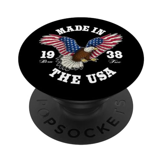 84 Años de Edad: Patriotic Eagle USA Flag 1938 84 Cumpleaños PopSockets PopGrip Intercambiable