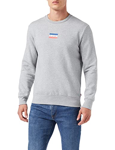 Levi's Herren Standard Graphic Crew Sweatshirt,Sportswear Midtone Heather,S