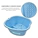 Ownest Foot Bath Spa,Water Spa and Foot Massage, Sturdy Plastic Foot Basin for Soaking Foot,Toe Nails, and Ankles,Pedicure,Portable Foot Tub-Blue