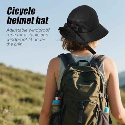 Casco de ciclismo para mujer con ala ancha ajustable para senderismo 2