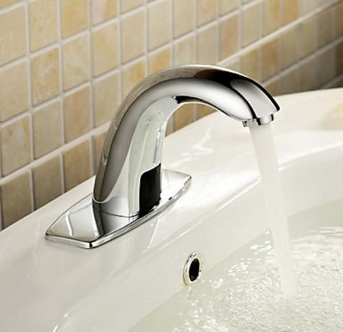 Miscelatore automatico con sensore a mani libere per lavabo da bagno