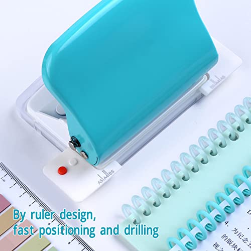 Paper Binding Machine, Handheld Spiral 10 Sheets Puncher, 9.5mm Hole Distance, 5.5mm Hole Diameter, for A4 B5 A5 A7 A6, Punching - Image 3