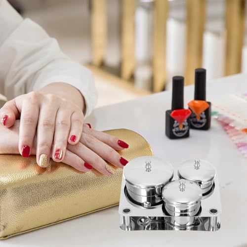 Juego de 18 pinceles para arte de uñas de acero inoxidable miniatura 7