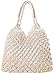 Yinitoo Borsa di Paglia Intrecciata di Erba Boho Estiva Fatta a Crossbody Borsa Spiaggia Casual Borsa di Mano Casual per Ragazze Donne Shopping Escursioni Campeggio Beach Viaggio Uso (bianca)