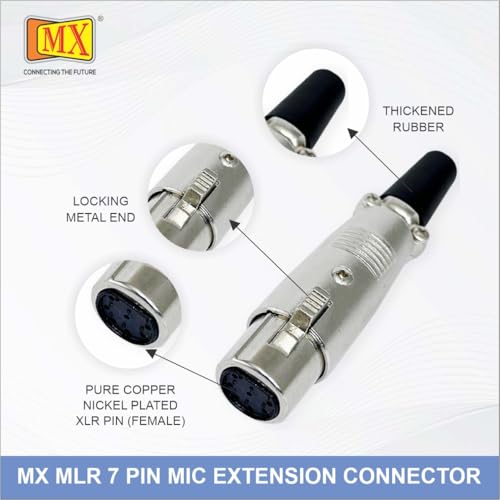 Image of MX 3 Pin XLR Microphone pin Pure Copper Nickel Plated for High Conductivity microphone (2-Pin Male Connector (Right-Angle), Pack of 1, Male Connector)