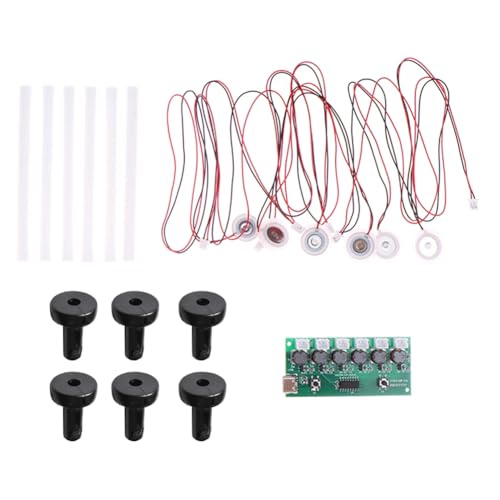 Oewnvmd Módulo Humidificador Kit de Bricolaje Tablero de Control de Nebulización Nebulizador Ultrasónico Controlador de Niebla Placa de Circuito 6 Boquillas