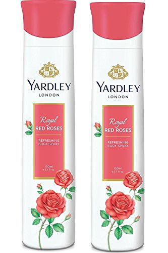 Yardley Londres - Royal rojo Rosas refrescante Deo para las mujeres, 150 ml (Pack de 2) Cover