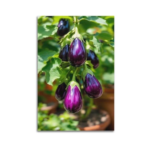Poster moderne fruits violets ZHOUKEG 60x90 décoration murale suspendue