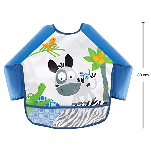 Babador Com Mangas Azul, Buba, Azul