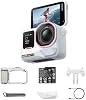 Insta360 Ace Pro 2 Arctic White Edición Limitada - Paquete Xplorer Moonlight Silver Cámara 8K Co-diseñada con Leica, Sensor 1/1.3", Doble Chip de IA, Líder en Poca Luz, Pantalla Abatible y Edición con IA 2