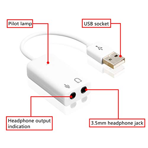 Honglei 7.1 USB Externe Geluidskaart Audio Adapter USB2.0 naar 3.5MM Audio Output Microfoon Input Converter Plug and… - Image 4