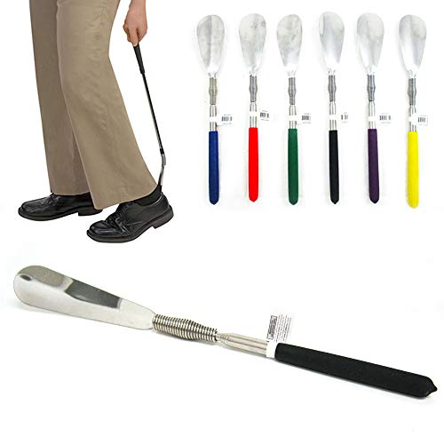 Metal Shoe Horn 29" Extra Long Shoehorn Stainless Steel Flexible Head Heavy Duty #TOP2