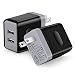 Dual USB Wall Charger 3.0Amp, iSeekerkit 2-Pack Fast Portable USB Plug Power Adapter Compatible for iPhone X 8/7/6/6S Plus 5S, iPad, Galaxy S8/S7/S6 Edge, LG, Moto
