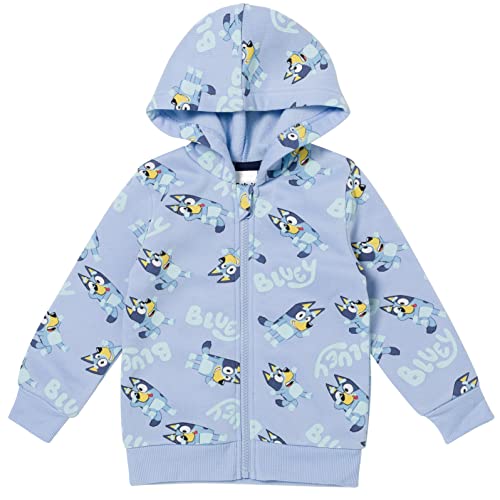 Bluey Fleece Zip Up Hoodie Set Toddler to Big Kid3
