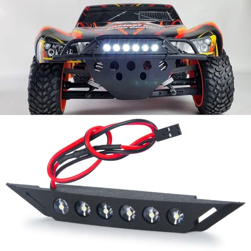 WEFEINO Nylon RC Front and Rear LED Light Kits Headlight Taillight Upgrades for 1/10 Tra-xxas Slash XL-5 4X4 2WD RC Car Accessories