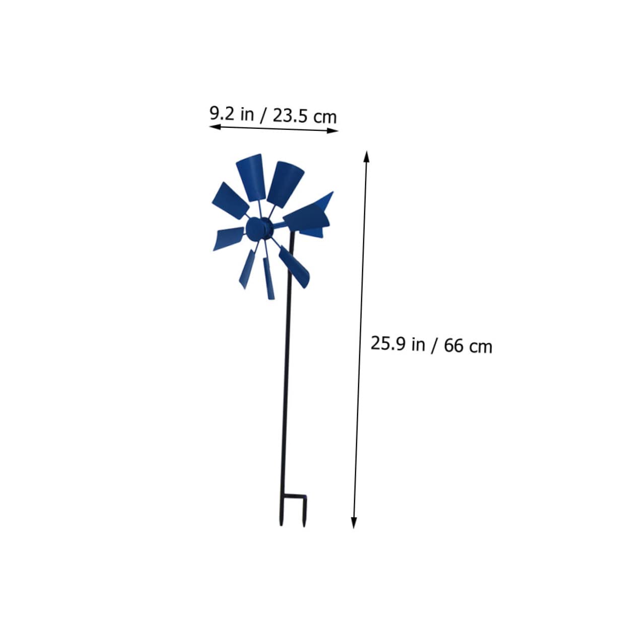 BESPORTBLE 3 Stück Dekorative Gartenwindmühlen aus Eisen für Hof und Garten | Feines Design, Einzigartige Optik, Einfache Handhabung und Sichere Nutzung im Außenbereich