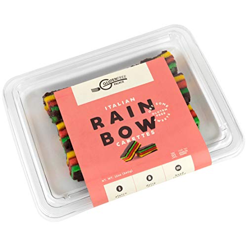 RAINBOW COOKIES Gluten Free 12 Oz [2 Pack] | 3 Mouthwatering Rainbow Cakes per Pack | Delicious Italian Cookies | Healthy Sweets | Dairy Free, Gluten Free Cookies Kosher for Passover and All Year Round - Thumbnail 2