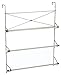 Zenna Home 2526NN, Cross Style Towel Rack, Satin Nickel