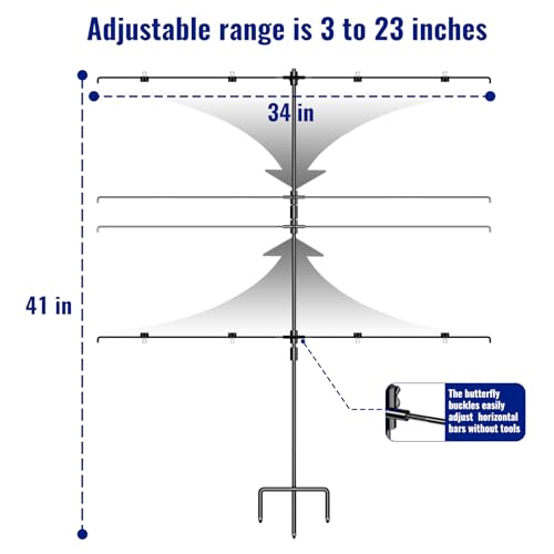 Image of Highwild Adjustable Paper Target Stand, Frame with 8 Clips | Clear Bullseye Targets Sheet for Shooting Practice