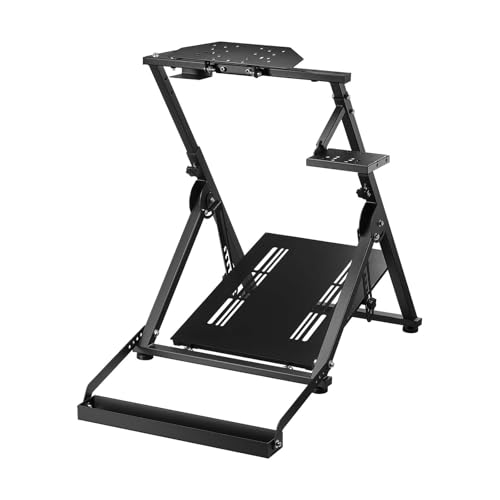 VOYOCHT Racing Wheel Stand, Adjustable Angle and Height, Racing Steering Wheel Stand with Seat Slot with Water Cup Holder fit for Logitech G25 G27 G29 G920 G923 Thrustmaster T300 T500 Xbox