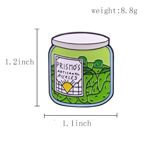Image of Jar of Pickles Enamel Pins for Women, Men, Teenagers, Cute Brooches DIY Jewelry Accessories for Clothes Backpacks