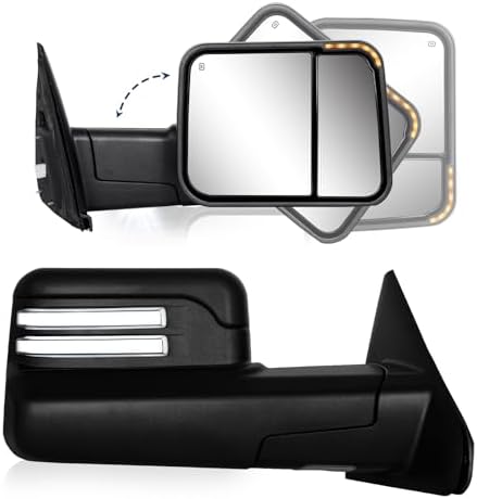 Power Heated Flipup Towing Mirrors For 98-01 Dodge Ram 1500 98-02 - Foto 6