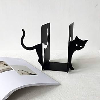 Amazon.co.jp: MsFun 猫アイアンブックエンド - ペットブック
