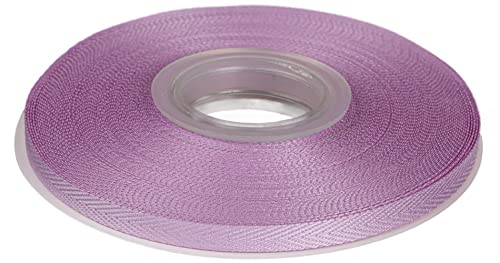Joycrosso Herringbone Tape Twill Ribbon Soft Handle, Great for Gift Wrapping Craft Sewing 6mm x 22 Meters - Lt.Orchid
