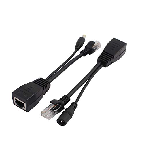 New Lon0167 1Pair DC12V Adaptador PoE Pasivo Kit Inyector + Divisor Fiable miniatura 1