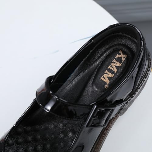 Image of XMM Mary Jane Shoes Women Flat Mary Janes for Womens Comfort Dressy Casual School Cute Non-Slip Work Shoes