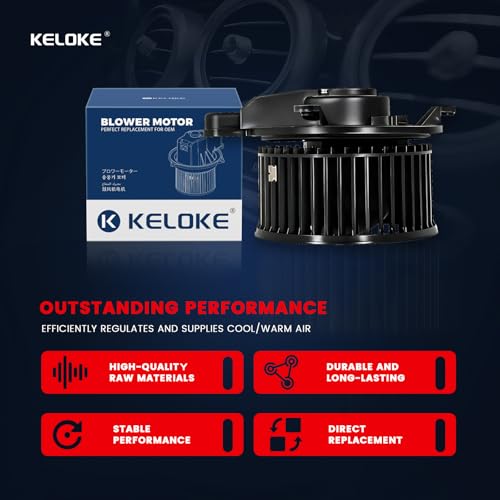 Image of KELOKE Front HVAC Heater Blower Motor Fan Fits for Ford F-250 /350 /450 /550 Super Duty 2011-2016, F-650 2011-2013 /2015-2016, F-59 Commercial Stripped Chassis 11-16 & Mazda 6 2009-2013, Replace# 700251