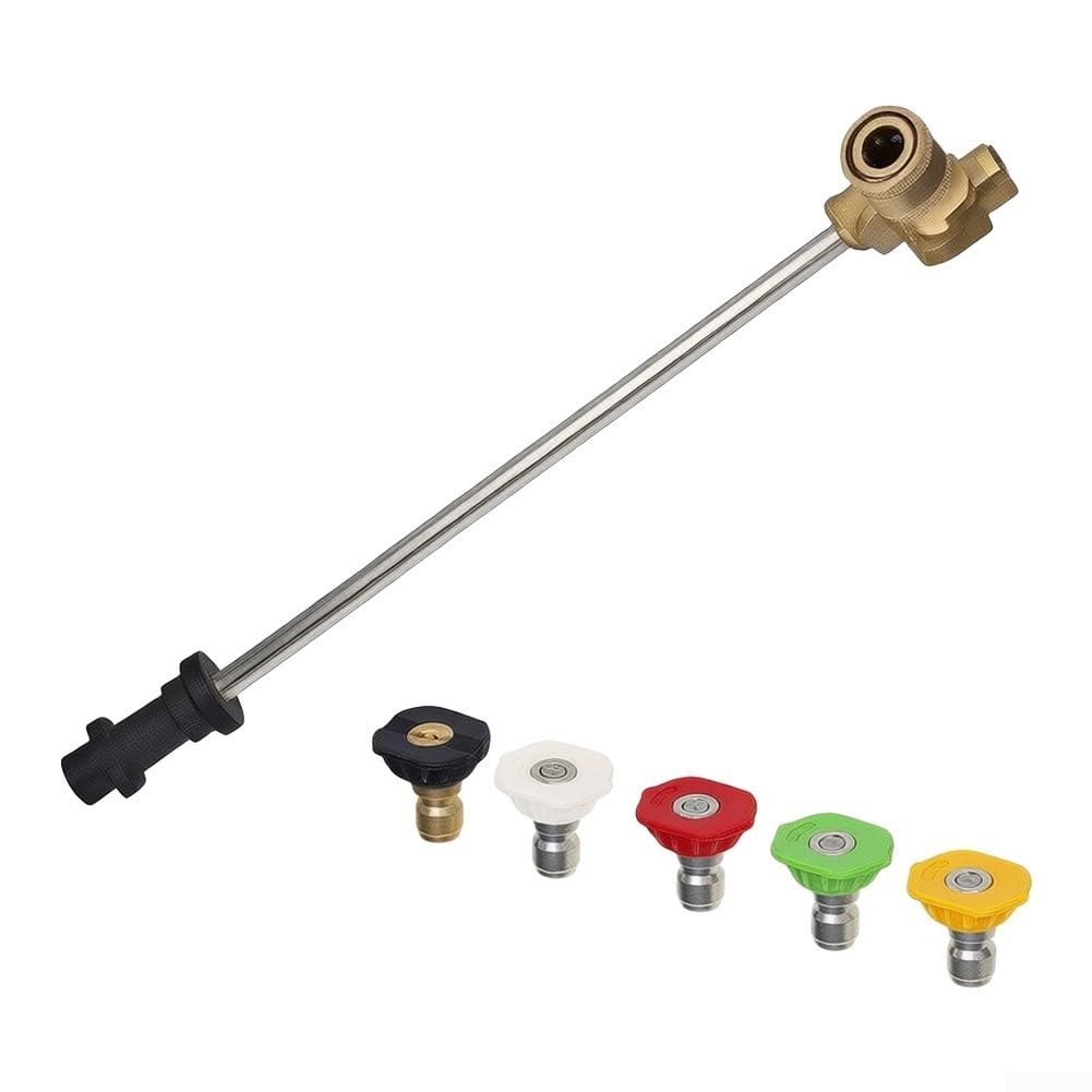 Barra Curva 30° para lavado Coche para Conexión Rápida 1/4 Pulgadas(Rod and nozzle)