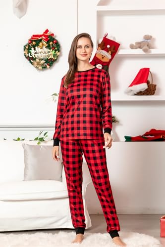 Umeyda Family Christmas Pajamas Matching Sets Women Men Kids Pjs Long Sleeve Holiday Sleepwear Gifts2