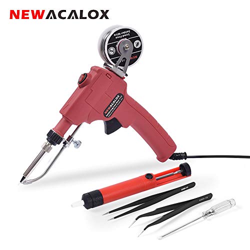 Soldering Iron Gun Kit 6 in 1, 60W 110V Professional Automatic Solder Gun