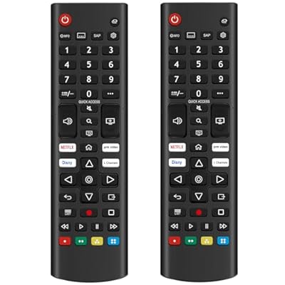 ?Pack of 2? AKB76040302 Remote Commander Compatible for LG UHD OLED QNED NanoCell 4K 8K Smart TV 24LQ51OS 32LM627BPUA 27LQ600S 27LQ615S 27LQ625S 24LQ520S 24LQ510S 27LQ625SPU 43LM5770PUA 60UM6900PUA