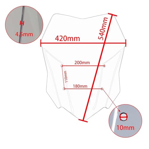 Déflecteurs de vent S1000XR protection écran moto 2015-2019