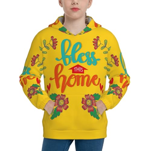 Blooming Sunflower Field Kid Hoodies Boys Sweatshirts Girls Pullover with Pocket