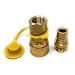 1/2" QDD LP Gas Quick Connect/Disconnect Connector & Male Insert Plug [8630 3308] Solid Brass 1/2 PSIG Pressure Input 1/2 Ins & 1/2" Male NPT x 1/2 inch Natural Gas Propane Fitting Connector