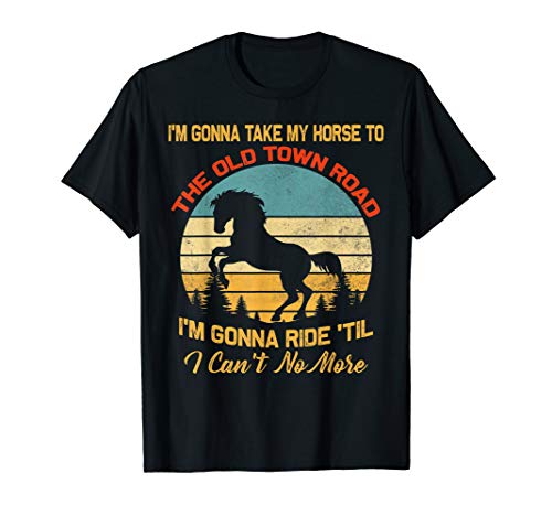 I'm Gonna Take My Horse to The Old Town Road Vintage T-Shirt