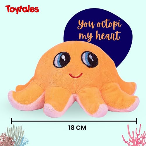Image of TOYTALES Soft Toys Combo Pack Dinosaur Plush Toy & Octopus Stuffed Toy for Kids, Cute Plushies Soft Toy Set for Girls & Boys, Baby Gift Toys (Pack of 2)