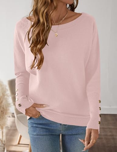 Micoson Women's Off The Shoulder Sweater Top Fall 2025 Oversized Knit Long Batwing Sleeve Crochet Pullover Sweaters2