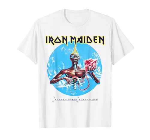 Iron Maiden - Legacy Collection 7th Son T-Shirt, Homme, Blanc, XL