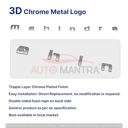 Image of Bonnet 3D Amblem Letter & Decal for Car | Unique Car Sticker| Exterior Accessories for Car