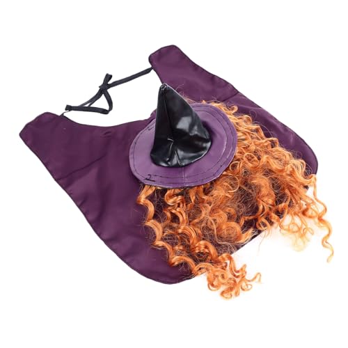 Disfraz Halloween Bruja para Mascotas con Sombrero y Capa miniatura 3
