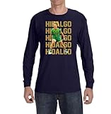 Tenacious Tops Long Sleeve Hannah Hidalgo Text Pic Shirt T-Shirt Adult Small Navy